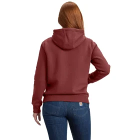 Sudadera con capucha y logotipo Clarksburg de corte holgado y forro polar para mujer