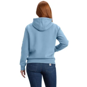 Sudadera con capucha y logotipo Clarksburg de corte holgado y forro polar para mujer