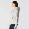 Sudadera con capucha y logotipo Clarksburg de corte holgado y forro polar para mujer