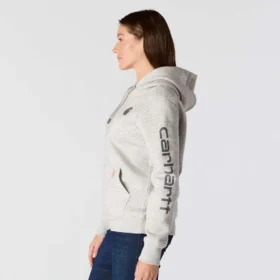 Sudadera con capucha y logotipo Clarksburg de corte holgado y forro polar para mujer