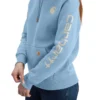 Sudadera con capucha y logotipo Clarksburg de corte holgado y forro polar para mujer