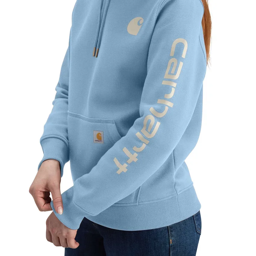 Sudadera con capucha y logotipo Clarksburg de corte holgado y forro polar para mujer