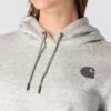 Sudadera con capucha y logotipo Clarksburg de corte holgado y forro polar para mujer