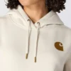 Sudadera con capucha y logotipo Clarksburg de corte holgado y forro polar para mujer