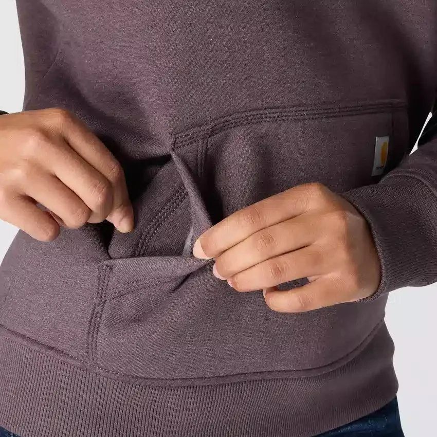 Sudadera con capucha y logotipo Clarksburg de corte holgado y forro polar para mujer