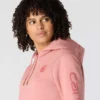 Sudadera con capucha y logotipo Clarksburg de corte holgado y forro polar para mujer