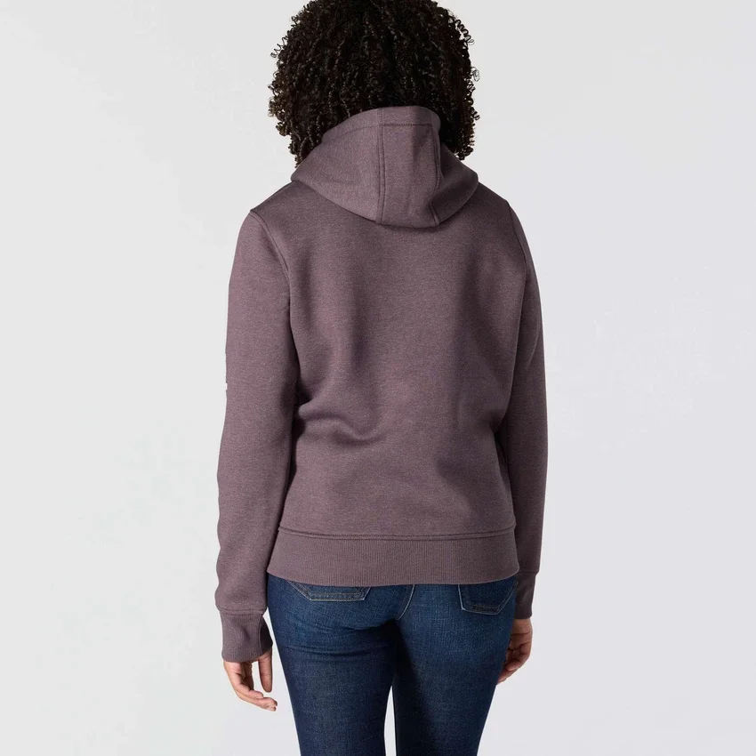 Sudadera con capucha y logotipo Clarksburg de corte holgado y forro polar para mujer