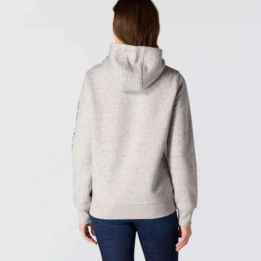 Sudadera con capucha y logotipo Clarksburg de corte holgado y forro polar para mujer