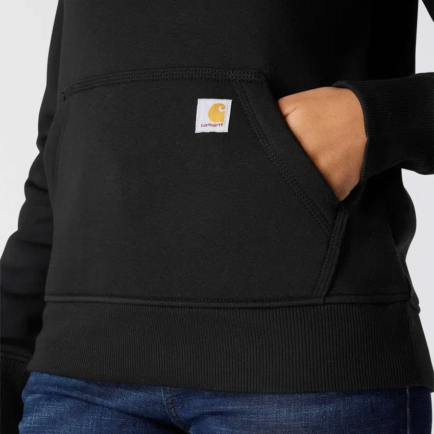 Sudadera con capucha y logotipo Clarksburg de corte holgado y forro polar para mujer