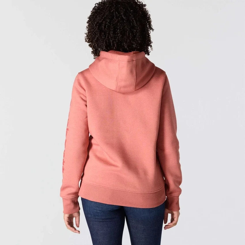 Sudadera con capucha y logotipo Clarksburg de corte holgado y forro polar para mujer