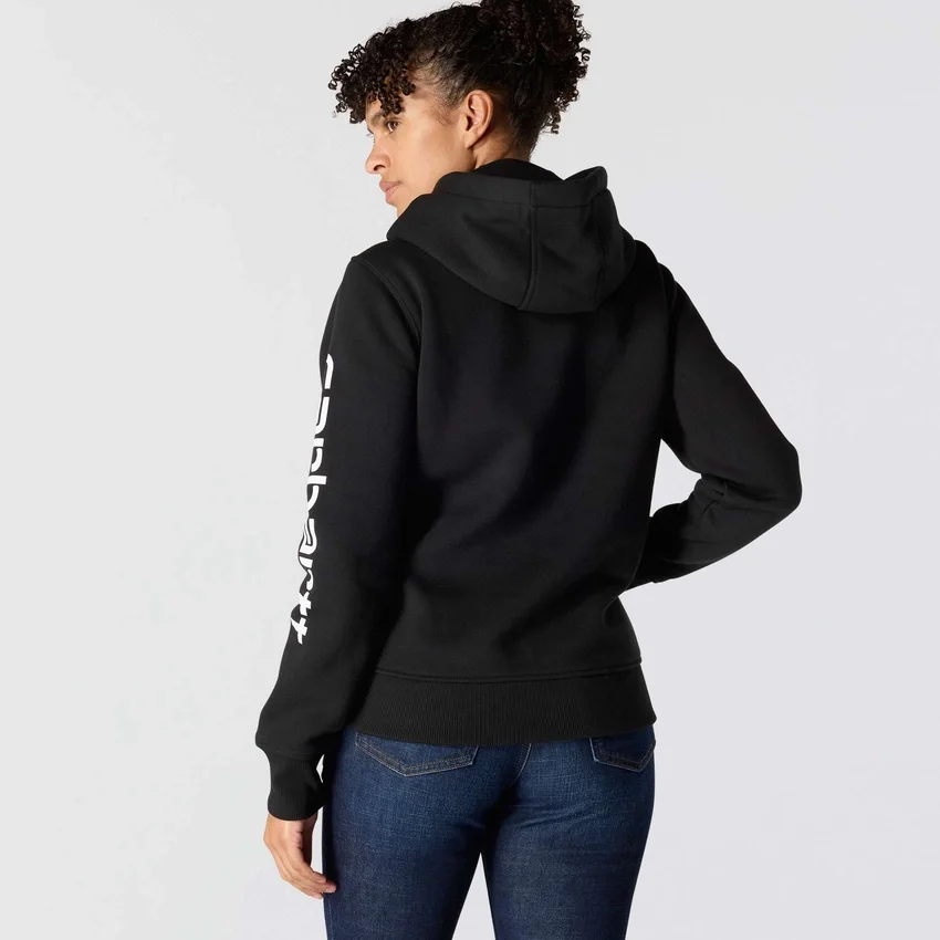 Sudadera con capucha y logotipo Clarksburg de corte holgado y forro polar para mujer