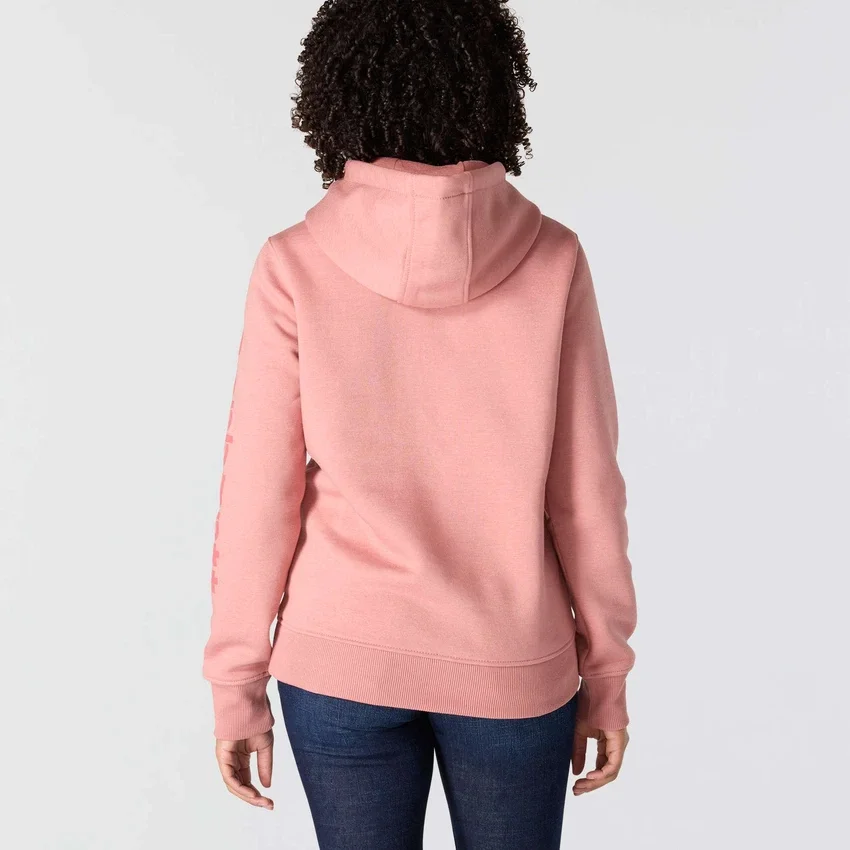 Sudadera con capucha y logotipo Clarksburg de corte holgado y forro polar para mujer