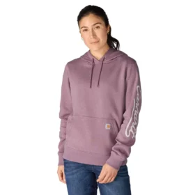 Sudadera con capucha y manguitos con logotipo «Sawyer Script» para mujer