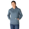 Sudadera con capucha y manguitos con logotipo «Sawyer Script» para mujer
