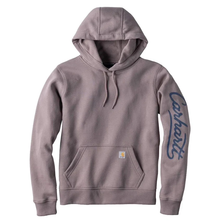 Sudadera con capucha y manguitos con logotipo «Sawyer Script» para mujer