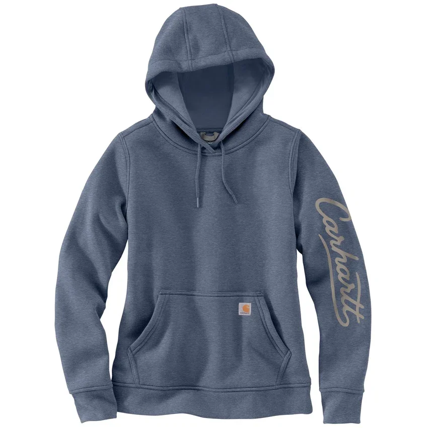 Sudadera con capucha y manguitos con logotipo «Sawyer Script» para mujer