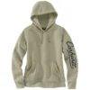 Sudadera con capucha y manguitos con logotipo «Sawyer Script» para mujer