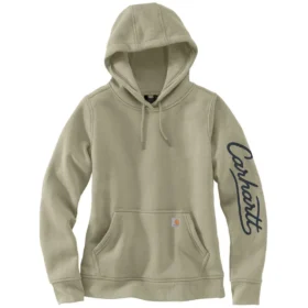 Sudadera con capucha y manguitos con logotipo «Sawyer Script» para mujer