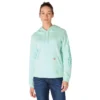 Sudadera con capucha y manguitos con logotipo «Sawyer Script» para mujer