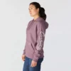 Sudadera con capucha y manguitos con logotipo «Sawyer Script» para mujer