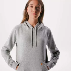 Sudadera con capucha y manguitos con logotipo «Sawyer Script» para mujer