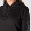 Sudadera con capucha y manguitos con logotipo «Sawyer Script» para mujer