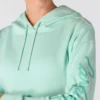Sudadera con capucha y manguitos con logotipo «Sawyer Script» para mujer