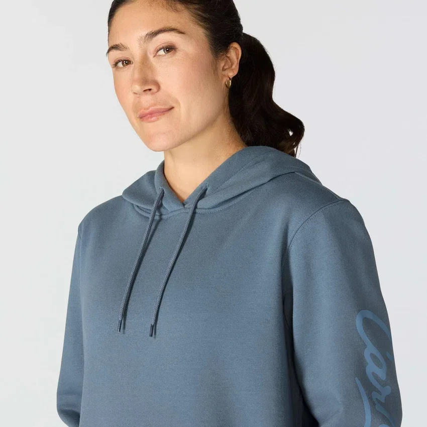 Sudadera con capucha y manguitos con logotipo «Sawyer Script» para mujer