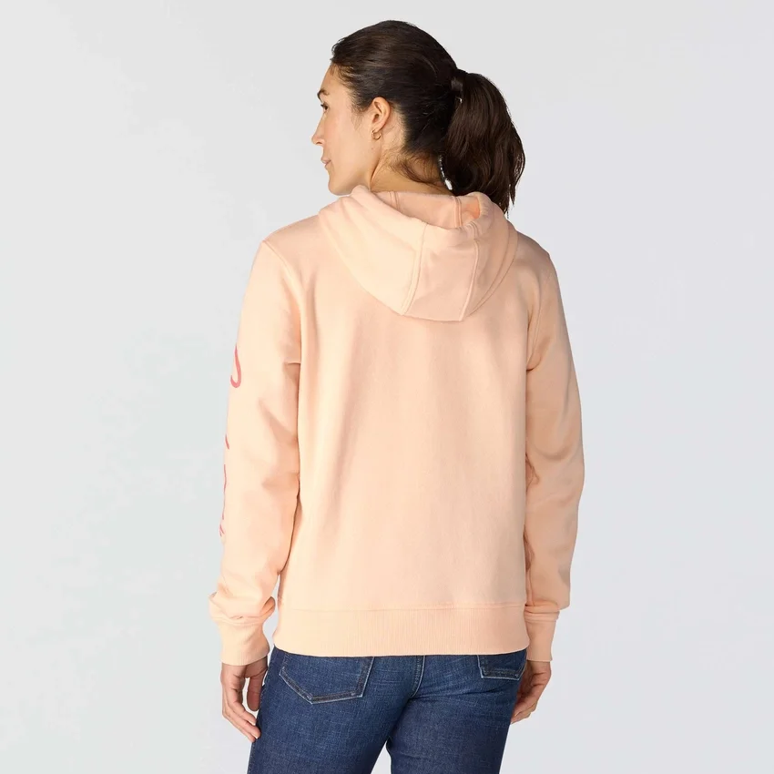 Sudadera con capucha y manguitos con logotipo «Sawyer Script» para mujer