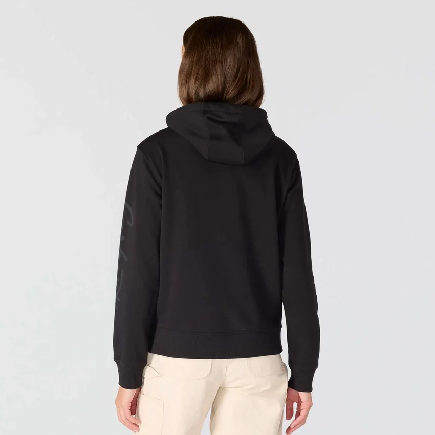 Sudadera con capucha y manguitos con logotipo «Sawyer Script» para mujer