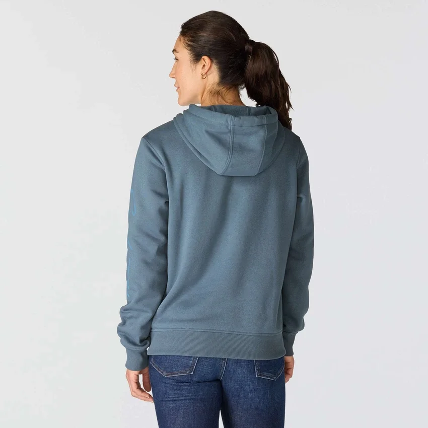 Sudadera con capucha y manguitos con logotipo «Sawyer Script» para mujer