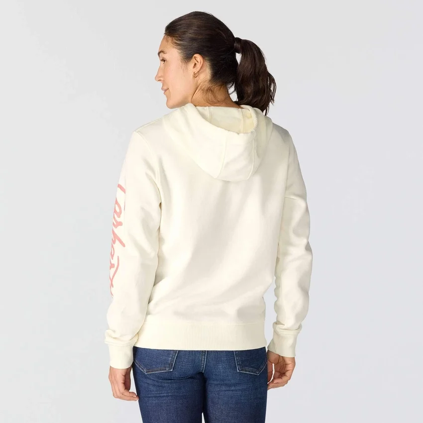 Sudadera con capucha y manguitos con logotipo «Sawyer Script» para mujer