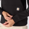 Sudadera con capucha y manguitos con logotipo «Sawyer Script» para mujer