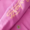 Sudadera con capucha y manguitos con logotipo «Sawyer Script» para mujer
