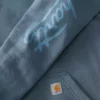 Sudadera con capucha y manguitos con logotipo «Sawyer Script» para mujer