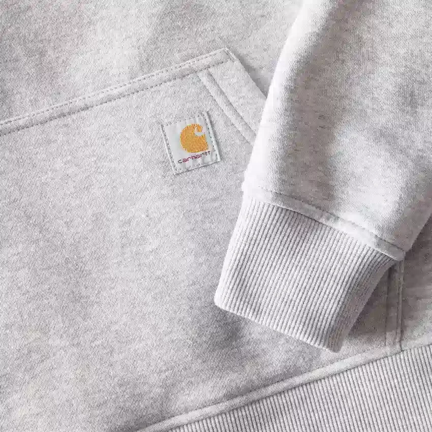 Sudadera con capucha y manguitos con logotipo «Sawyer Script» para mujer