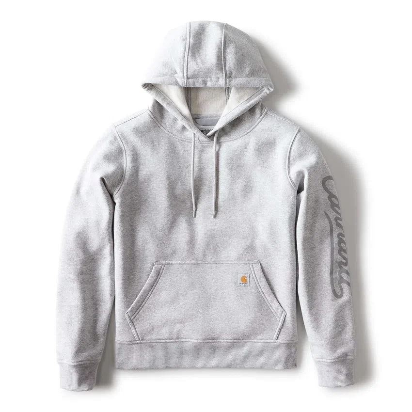 Sudadera con capucha y manguitos con logotipo «Sawyer Script» para mujer