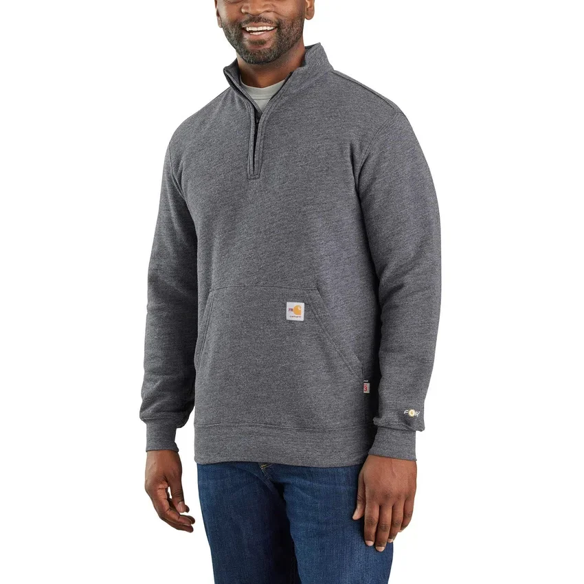 Sudadera con chaqueta con cremallera de un cuarto Fr Force Marquette para hombre - Sudaderas ignífugas