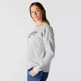 Sudadera de cuello redondo con estampado Carhartt 1889 de peso medio y corte holgado para mujer