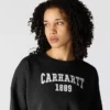 Sudadera de cuello redondo con estampado Carhartt 1889 de peso medio y corte holgado para mujer