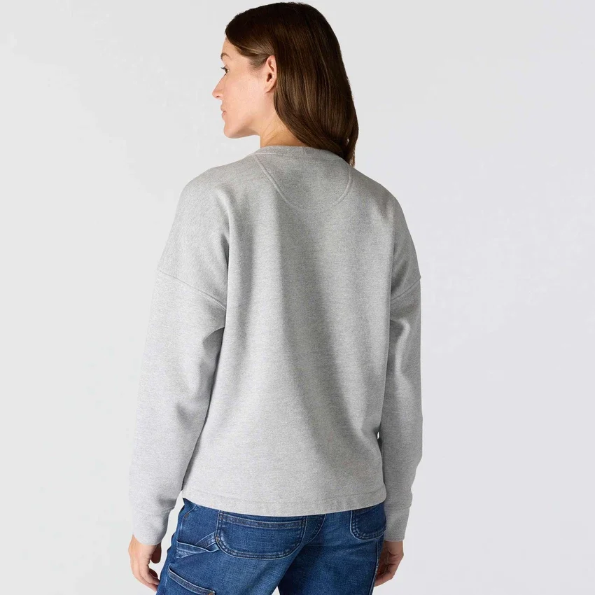 Sudadera de cuello redondo con estampado Carhartt 1889 de peso medio y corte holgado para mujer
