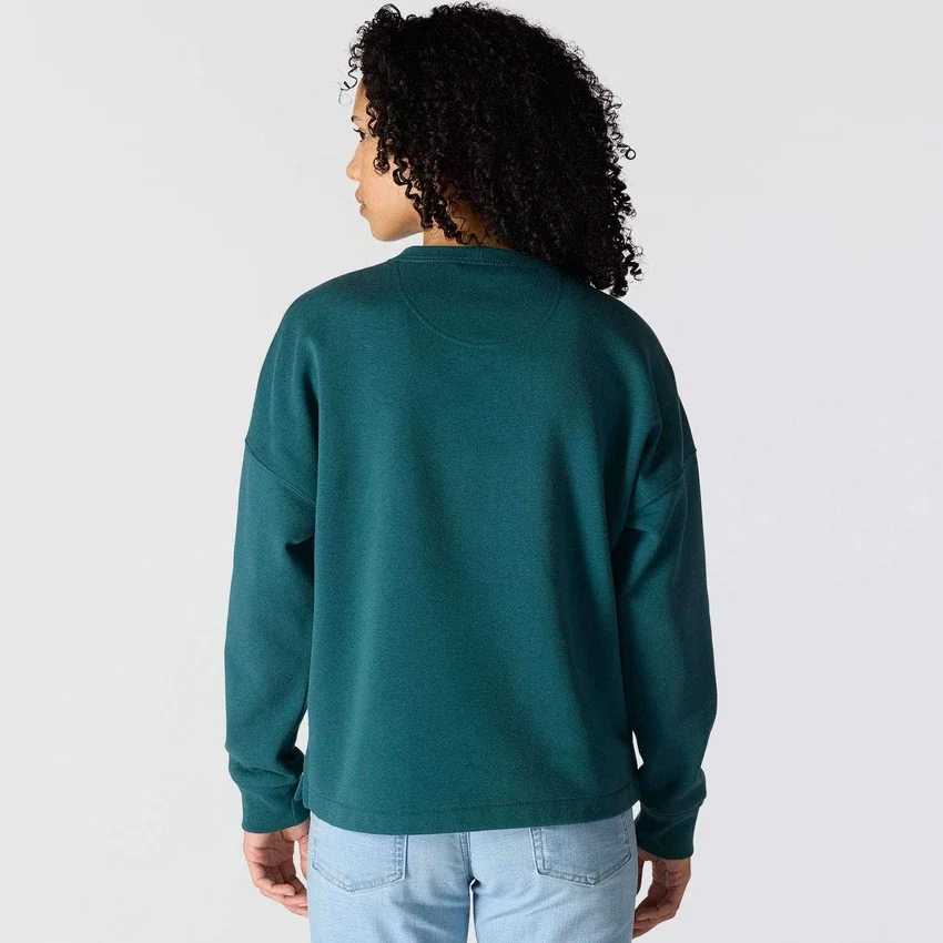 Sudadera de cuello redondo con estampado Carhartt 1889 de peso medio y corte holgado para mujer