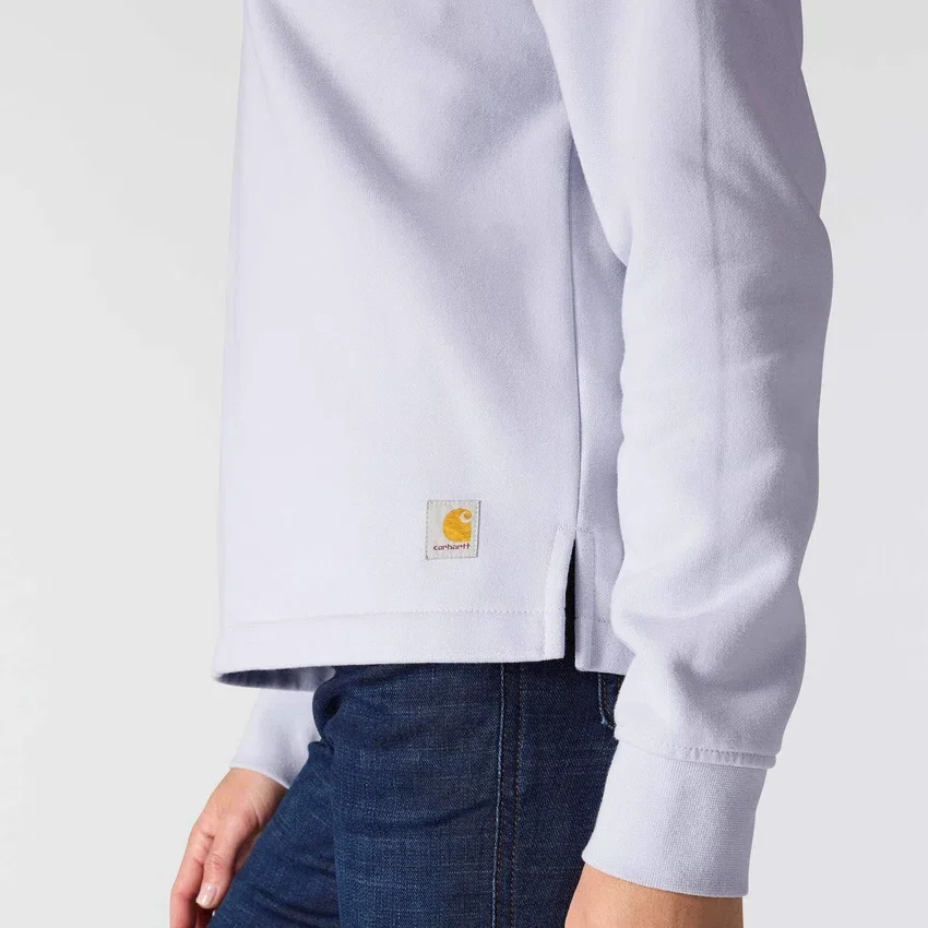 Sudadera de cuello redondo con estampado Carhartt 1889 de peso medio y corte holgado para mujer