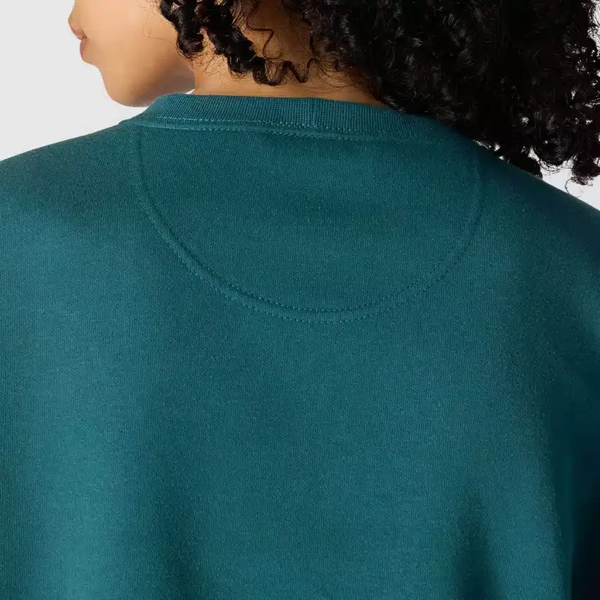Sudadera de cuello redondo con estampado Carhartt 1889 de peso medio y corte holgado para mujer