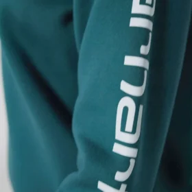 Sudadera de cuello redondo con estampado gráfico, corte holgado y peso medio para mujer