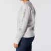 Sudadera de cuello redondo con estampado gráfico, corte holgado y peso medio para mujer