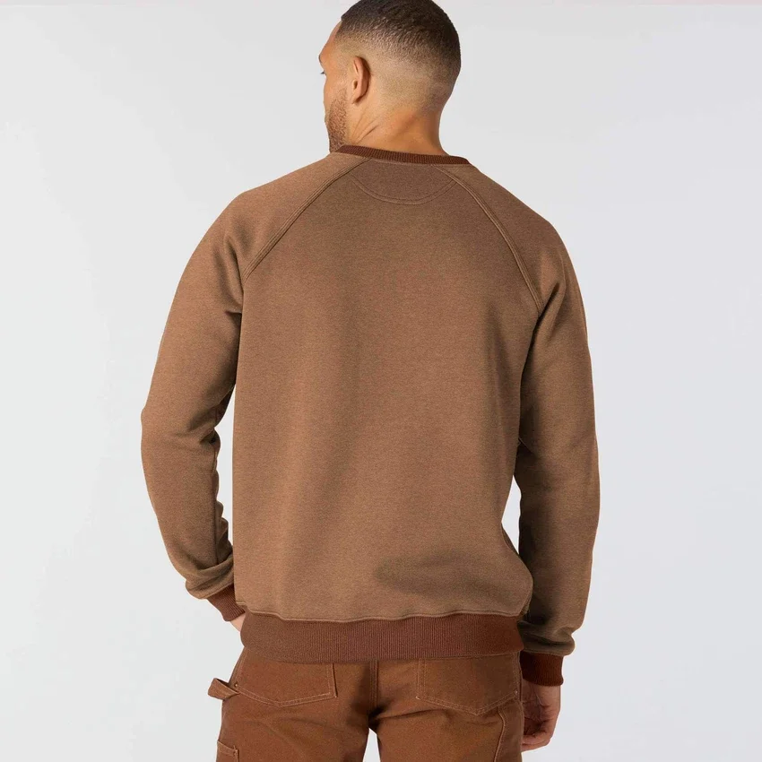 Sudadera de cuello redondo de forro polar grueso de la serie Crafted para hombre