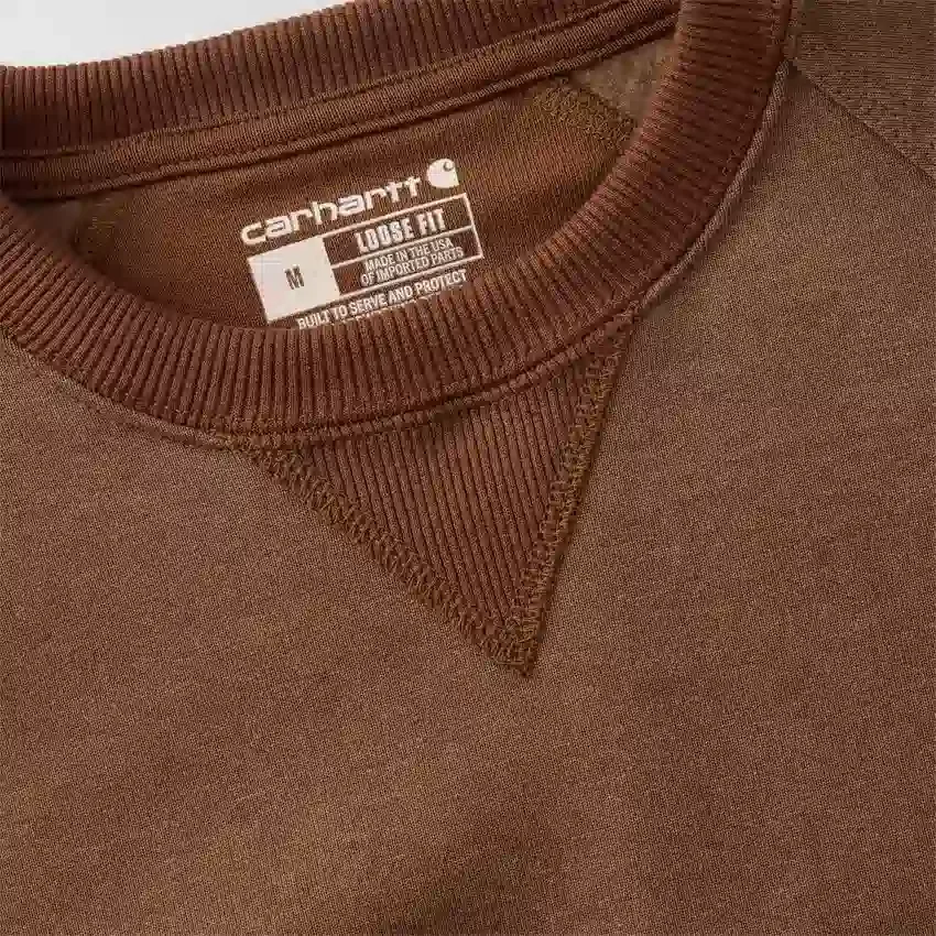 Sudadera de cuello redondo de forro polar grueso de la serie Crafted para hombre