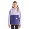 Sudadera de felpa de manguitos largos con cremallera de un cuarto para niñas (niños pequeños/niños/jóvenes)