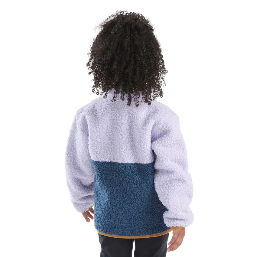 Sudadera de felpa de manguitos largos con cremallera de un cuarto para niñas (niños pequeños/niños/jóvenes)